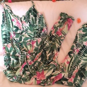 Tropical print jumpsuit